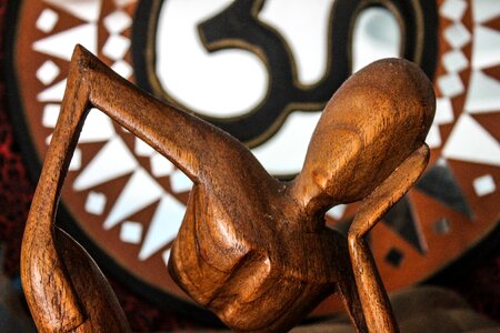 Coffee indian sculpture