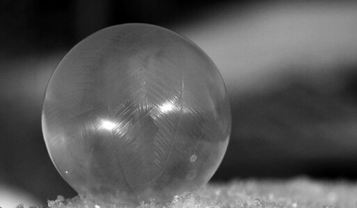 Bubble ice bubble soap bubble photo