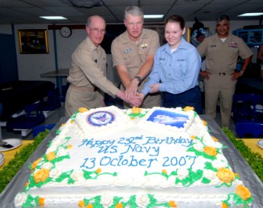 US Navy 071012-N-8704K-134 Navy birthday celebration aboard USNS Comfort photo