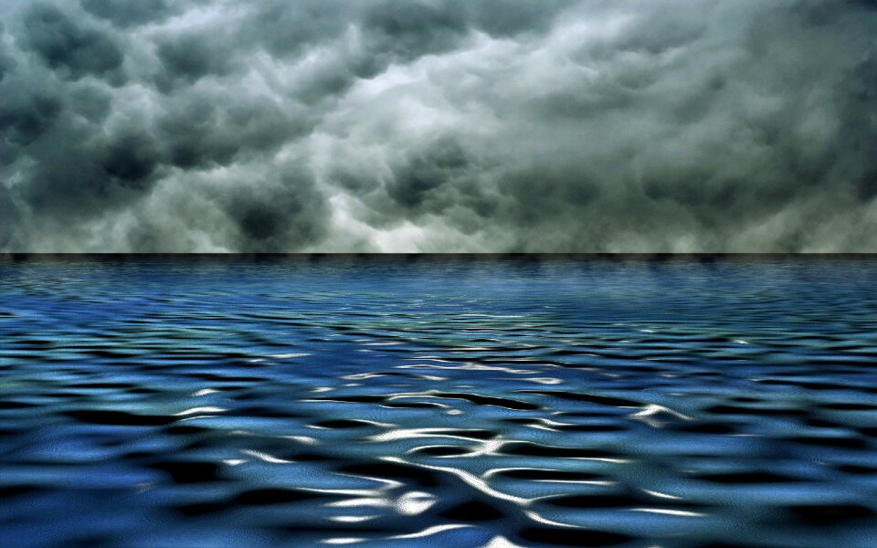 Wave reflection water