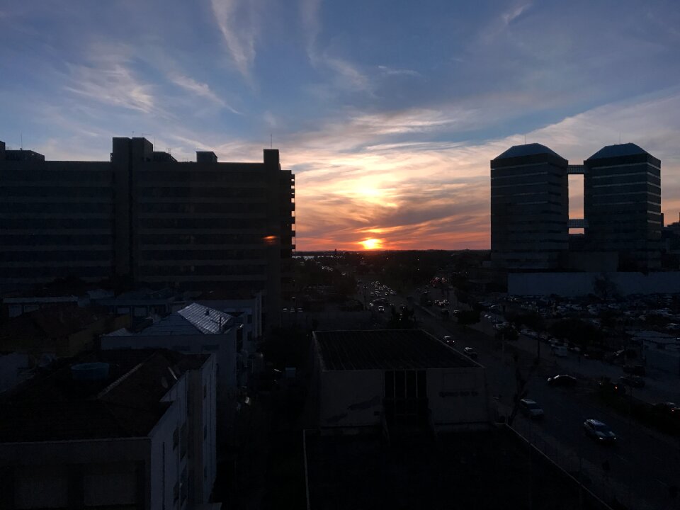 Porto alegre brazil sunset