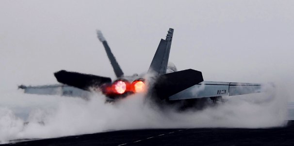 US Navy 090703-N-6538W-170 An F-A-18F Super Hornet from the