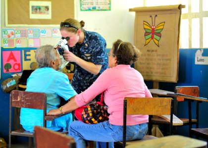 US Navy 100929-N-1531D-026 Lt. Cmdr. Catherine Hagan, from Ocala, Fl., embarked aboard the multi-purpose amphibious assault ship USS Iwo Jima (LHD