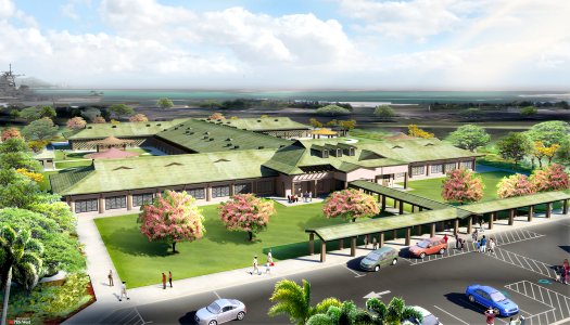 US Navy 100929-N-0000X-001 An artist rendering of the new Navy Child Development Center on Ford Island at Pearl Harbor expected to be completed by