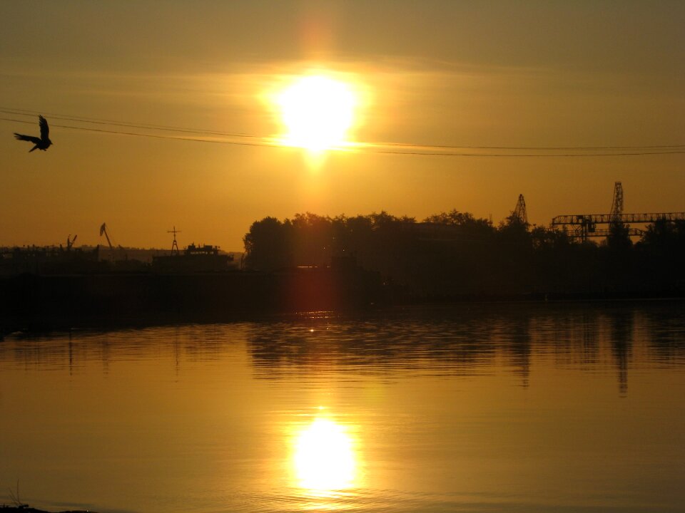 Dawn early morning landscape photo