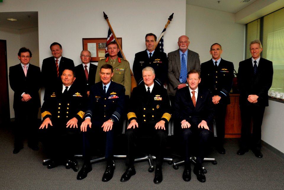 US Navy 100930-N-8273J-076 Chief of Naval Operations (CNO) Adm. Gary Roughead meets with the Service Chiefs of the Royal Australian Military
