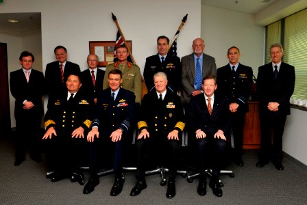 US Navy 100930-N-8273J-076 Chief of Naval Operations (CNO) Adm. Gary Roughead meets with the Service Chiefs of the Royal Australian Military photo
