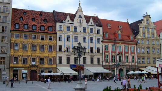 Wroclaw piazza buildings