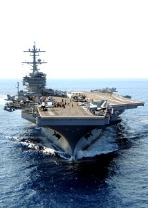 US Navy 101010-N-3885H-475 The aircraft carrier USS George H.W. Bush (CVN 77) transits the Atlantic Ocean