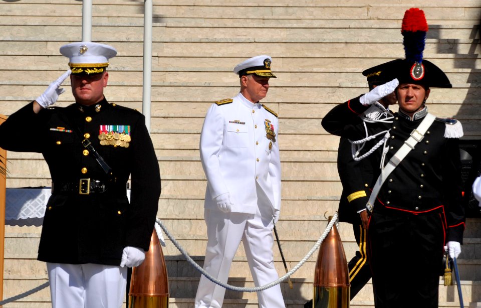 US Navy 101006-N-8273J-037 Chief of Naval Operations (CNO) Adm. Gary Roughead participates in the Commander, U.S. Naval Forces Europe-Africa