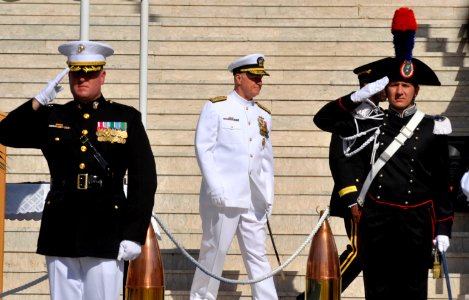 US Navy 101006-N-8273J-037 Chief of Naval Operations (CNO) Adm. Gary Roughead participates in the Commander, U.S. Naval Forces Europe-Africa photo