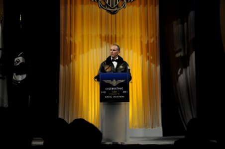 US Navy 111201-N-FC670-010 Chief of Naval Operations (CNO) Adm. Jonathan Greenert delivers remarks during the Centennial Commemorative Gala