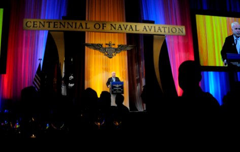 US Navy 111201-N-FC670-211 Sen. John McCain delivers opening remarks during the Centennial Commemorative Gala