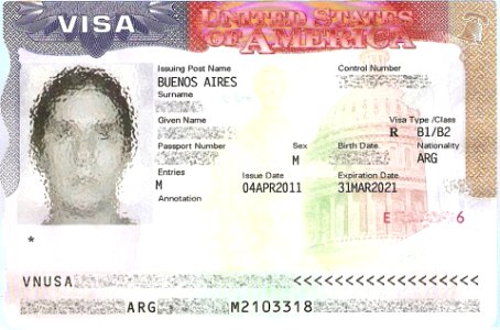 USA Visa - Arg photo