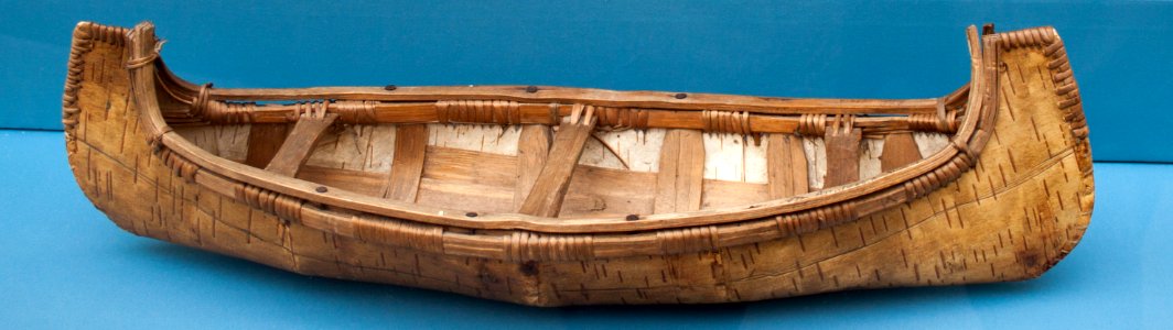 USA, canoe, model in the Vatican Museums