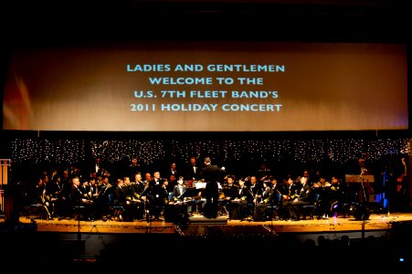US Navy 111203-N-CZ945-017 U.S. and Defense Force Band Yokosuka perform for 500