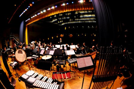 US Navy 111204-N-CD297-064 Members of U.S. Navy Band Great Lakes perform during their Winter Holiday Concert in historic Ross Theater