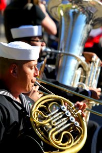 US Navy 111207-N-HW977-074 Musician 1st Class Eddie Hernandez performs with the U.S. Navy Ensemble during the 5th annual Pearl Harbor Commemorative