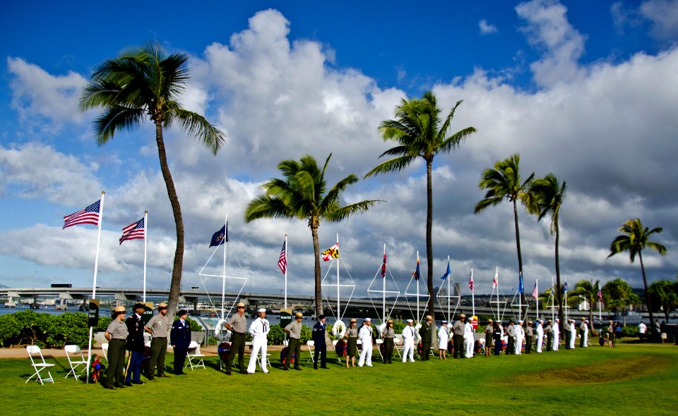 US Navy 111207-N-RI884-216 Sailors and National Park Rangers participate in a joint memorial ceremony in commemoration of the 70th anniversary of t