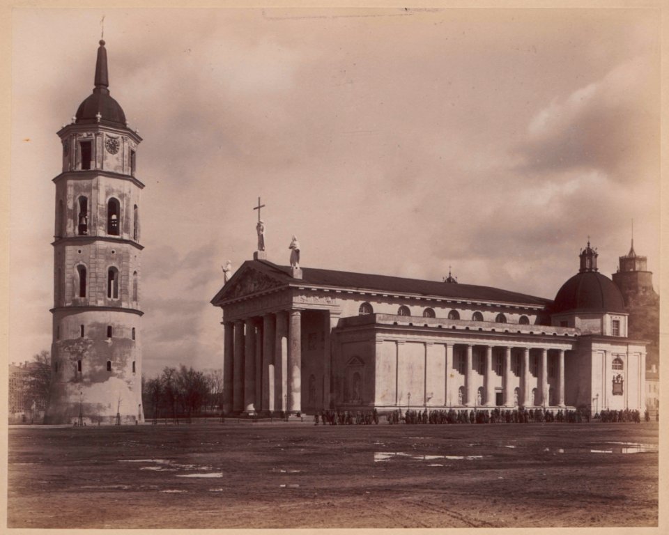 Vilnia, Katedra. Вільня, Катэдра (J. Čachovič, 1887)