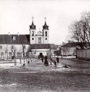 Vilnia, Ludvisarskaja, Banifracki. Вільня, Людвісарская, Баніфрацкі (S. Fleury, 1900)