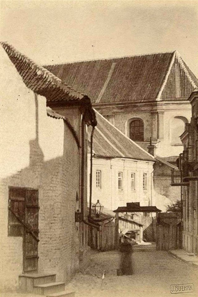 Vilnia, Piaski, Franciškanskaja. Вільня, Пяскі, Францішканская (J. Bułhak, 1912)