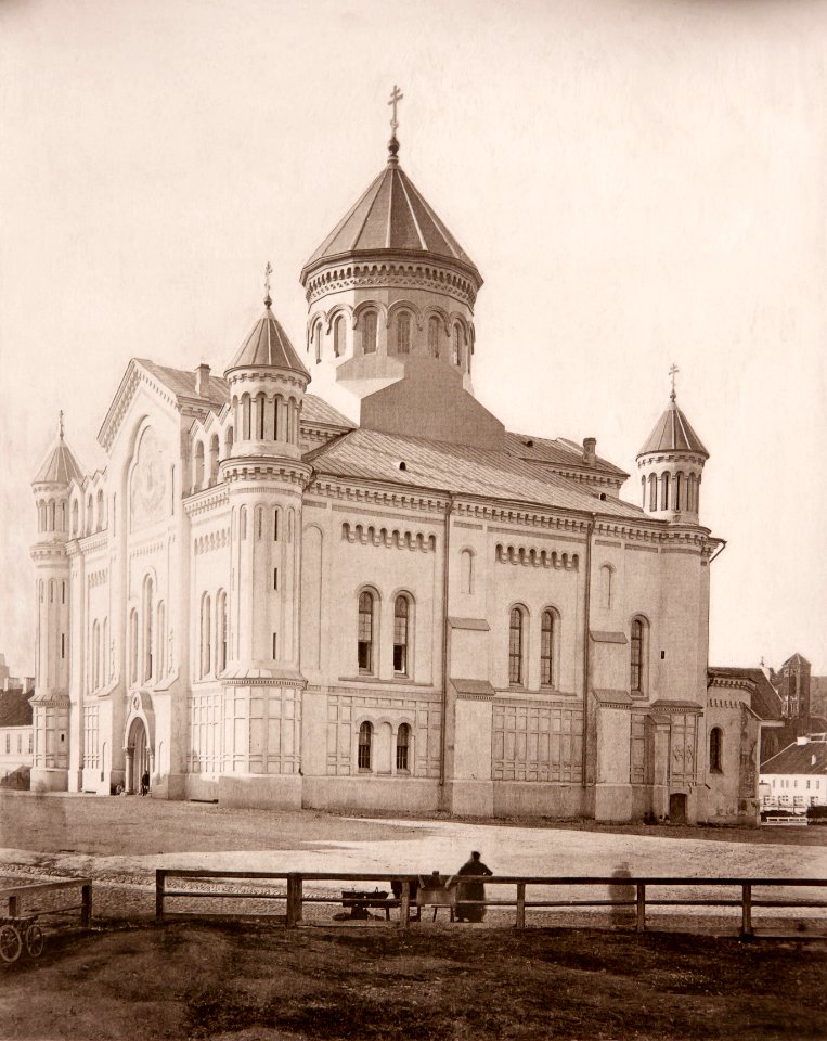 Vilnia, Pračyścienskaja. Вільня, Прачысьценская (J. Čachovič, 1873)
