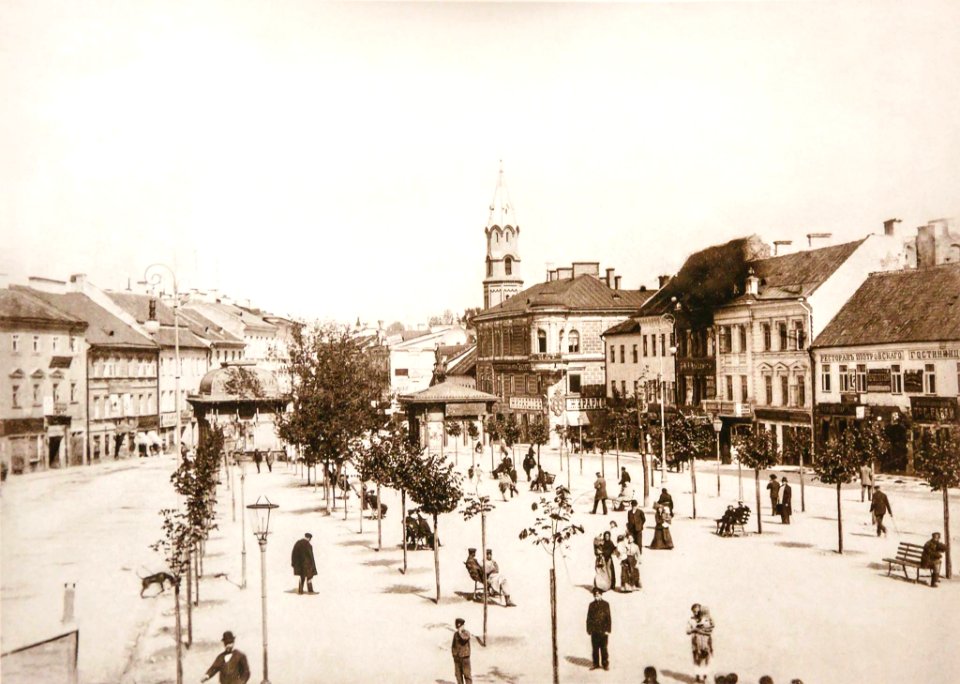 Vilnia, Rynak-Vialikaja. Вільня, Рынак-Вялікая (S. Fleury, 1903)