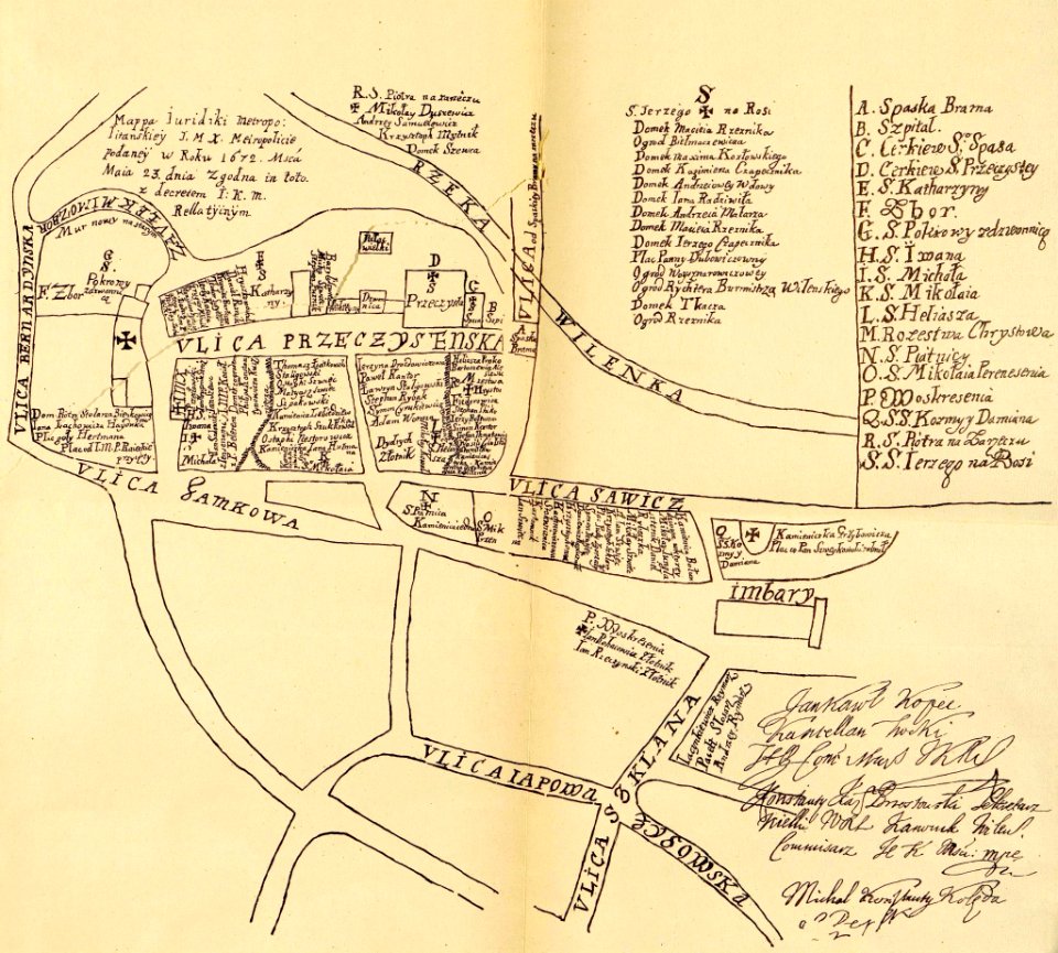 Vilnia, Ruski Horad. Вільня, Рускі Горад (1672)