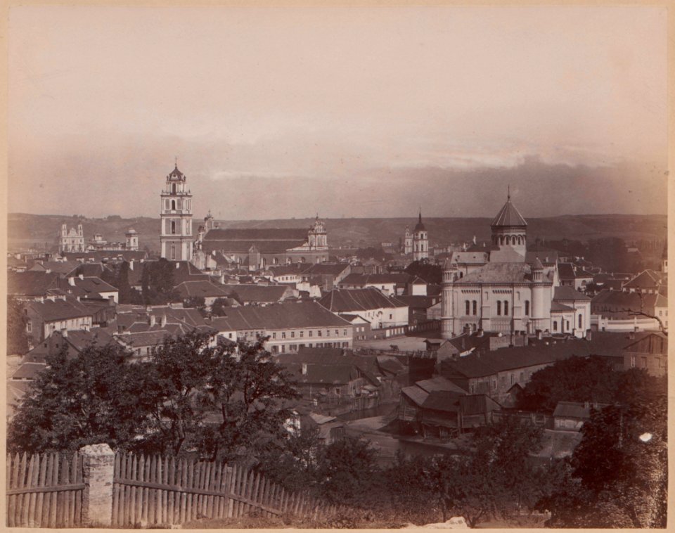 Vilnia, Pračyścienskaja. Вільня, Прачысьценская (J. Čachovič, 1870-86)