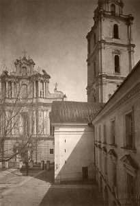 Vilnia, Universyteckaja, Vialiki Dvor. Вільня, Унівэрсытэцкая, Вялікі Двор (J. Bułhak, 1912-39)
