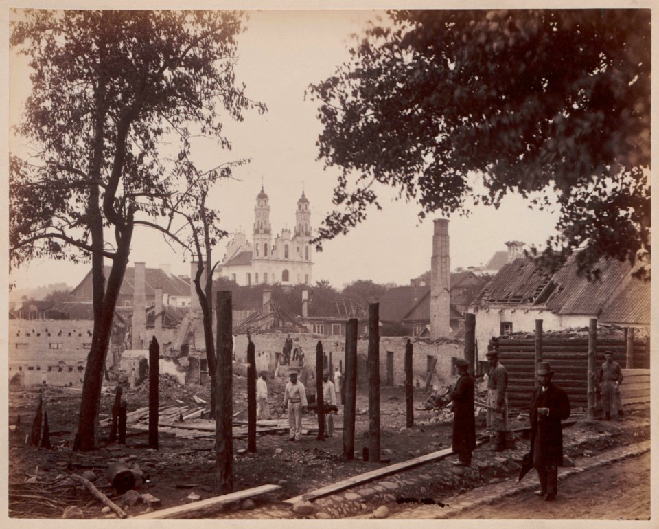 Vilnia, Rajskaja. Вільня, Райская (J. Čachovič, 1887)