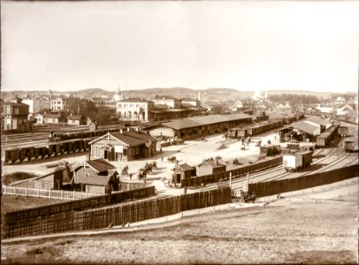 Vilnia, Vakzalnaja. Вільня, Вакзальная (S. Fleury, 1892)