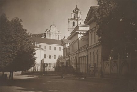 Vilnia, Pałacavy-Ŭniversyteckaja. Вільня, Палацавы-Ўнівэрсытэцкая (J. Bułhak, 1915)