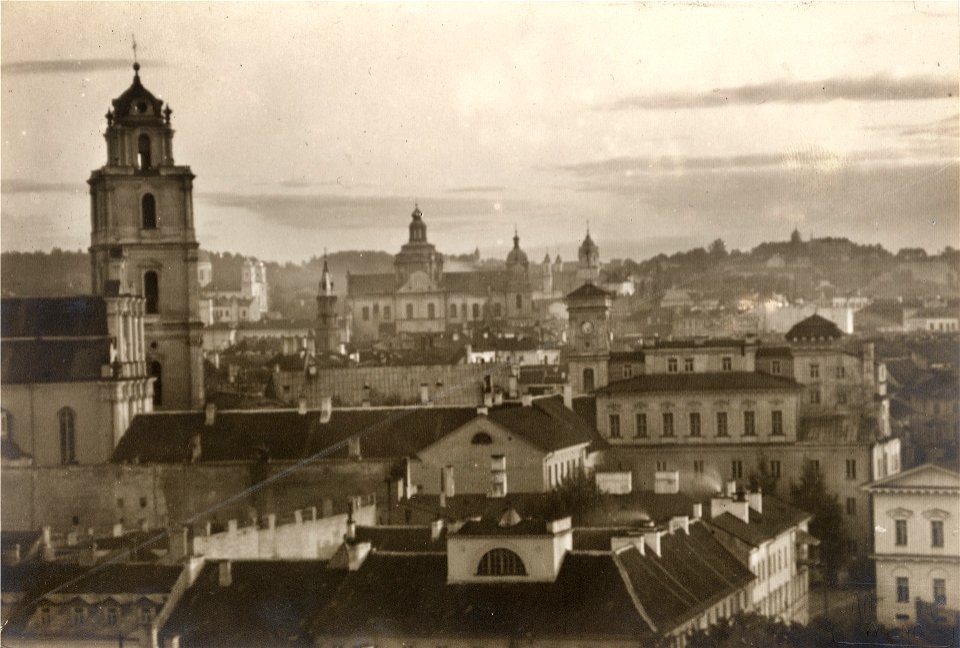 Vilnia, Universyteckaja-Pałacavy. Вільня, Унівэрсытэцкая-Палацавы (J. Bułhak, 1919)