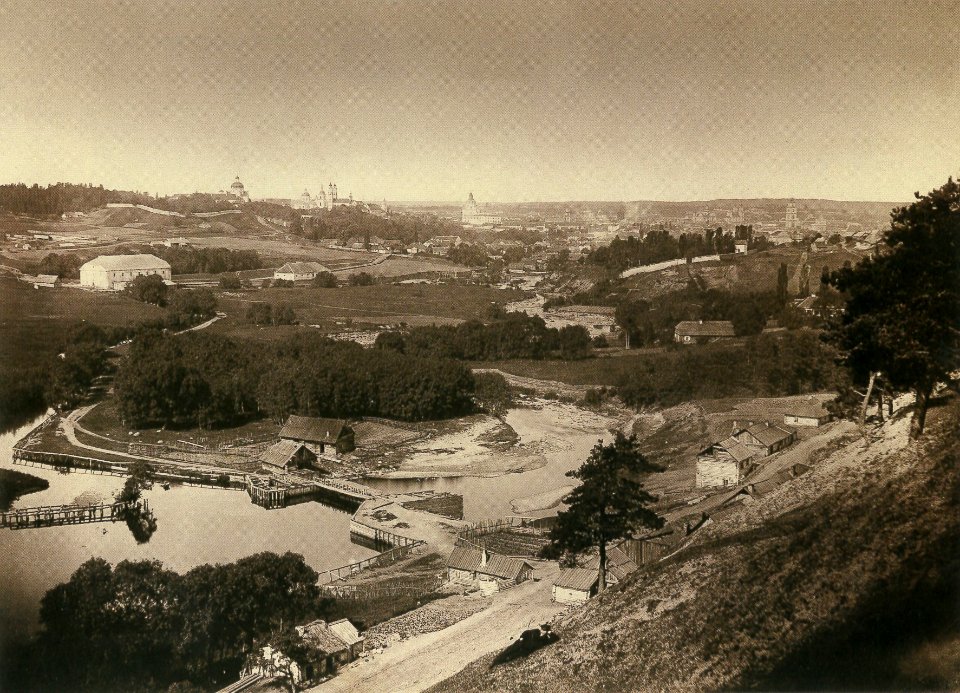 Vilnia, Saskaja vyspa. Вільня, Саская выспа (V. Zacharčyk, 1865-79)