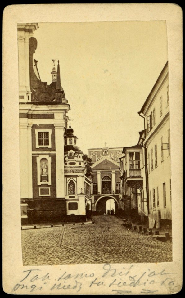 Vilnia, Vastrabramskaja. Вільня. Вастрабрамская (J. Čachovič, 1873)