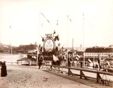 Vilnia, Vialla, Zialony most. Вільня, Вяльля, Зялёны мост (J. Čachovič, 1884)