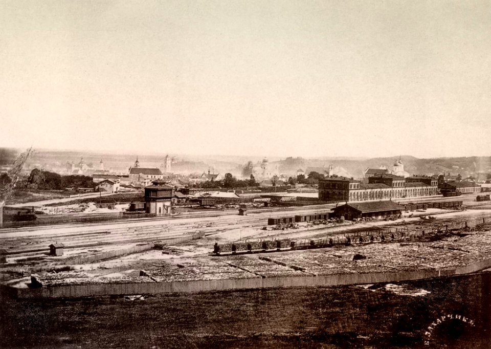 Vilnia, Vakzalnaja. Вільня, Вакзальная (V. Zacharčyk, 1865-79) (2)