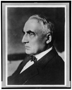 Warren Harding, head-and-shoulders portrait, facing left LCCN2002706911