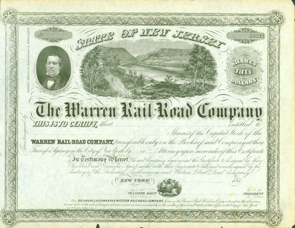 Warren Rail-Road Company 185x