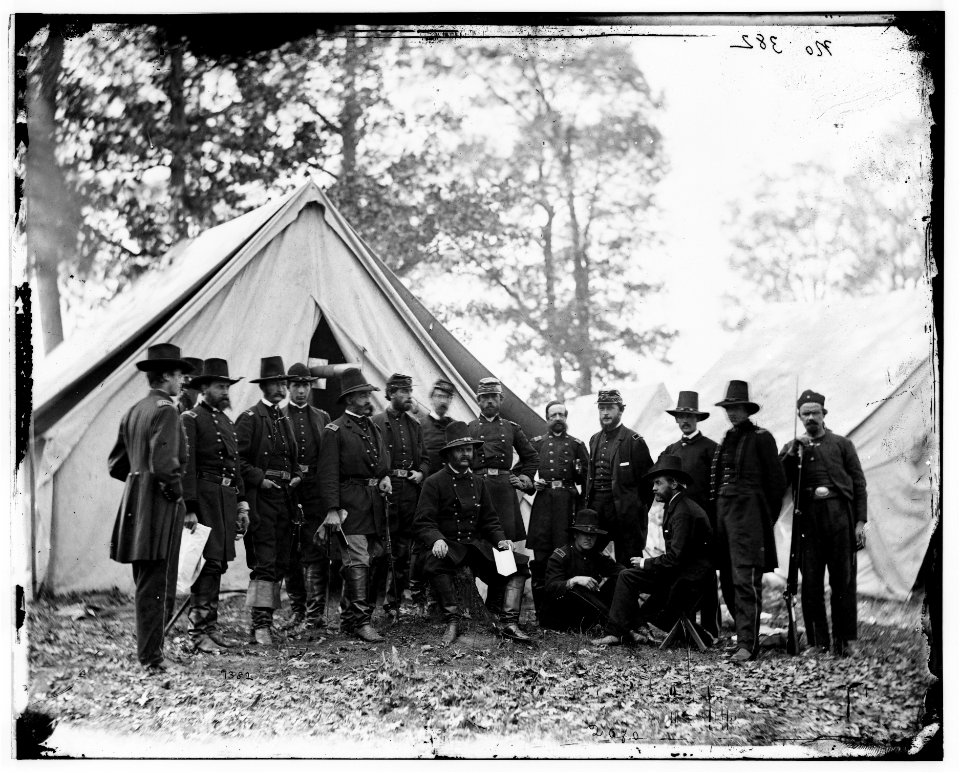 Warrenton, Va. Gen. Ambrose E. Burnside and staff; another view LOC cwpb.03791