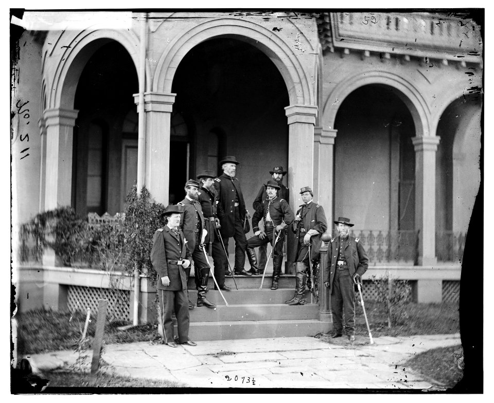 Warrenton, Va. Gen. Edwin V. Sumner and staff LOC cwpb.03887