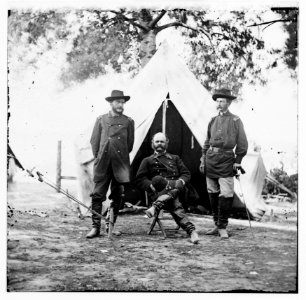 Warrenton, Virginia. Gen. Ambrose E. Burnside and staff officers LOC cwpb.01706