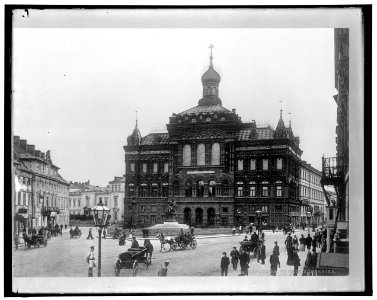 Warszawa Pomnik Kopernika LOC hec.13537