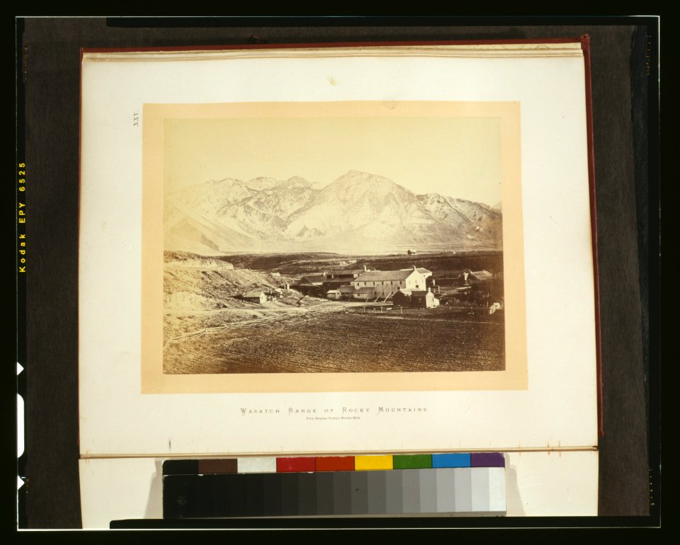 Wasatch Range of Rocky Mountains - from Brigham Young's woolen mills LCCN2003668255