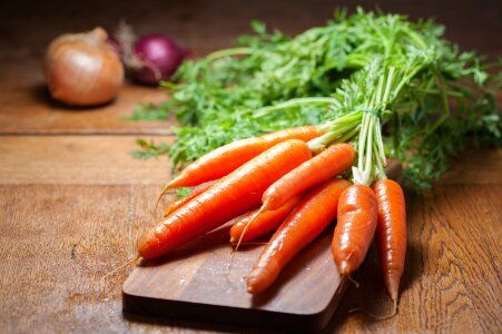 Crops vegetables table photo