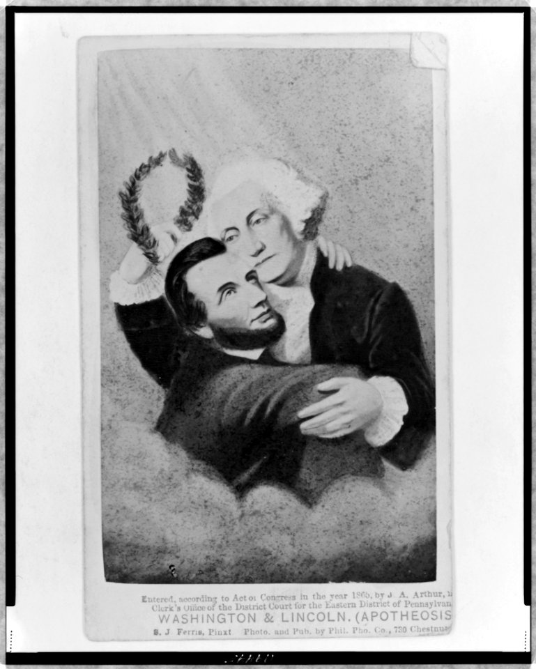 Washington & Lincoln (Apotheosis) LCCN98506771