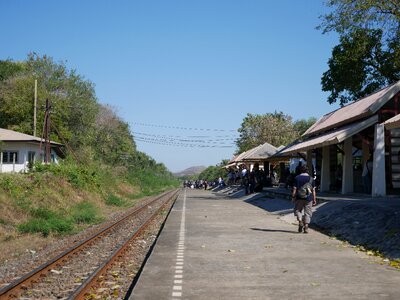 Travel kanchanaburi railroad photo