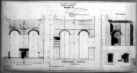 Washington Aqueduct, details of masonry, traverse section LCCN2002718029